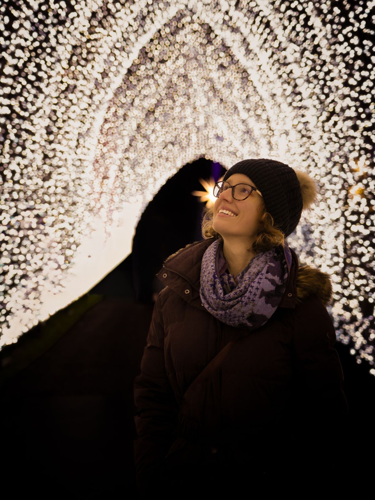 Theresa von Reisekröten bei Christmas at the Botanics in Edinburgh