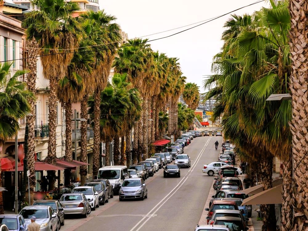 Innenstadt von Durres in Albanien