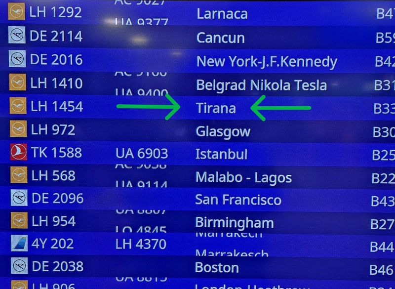 Flüge nach Tirana, Albanien