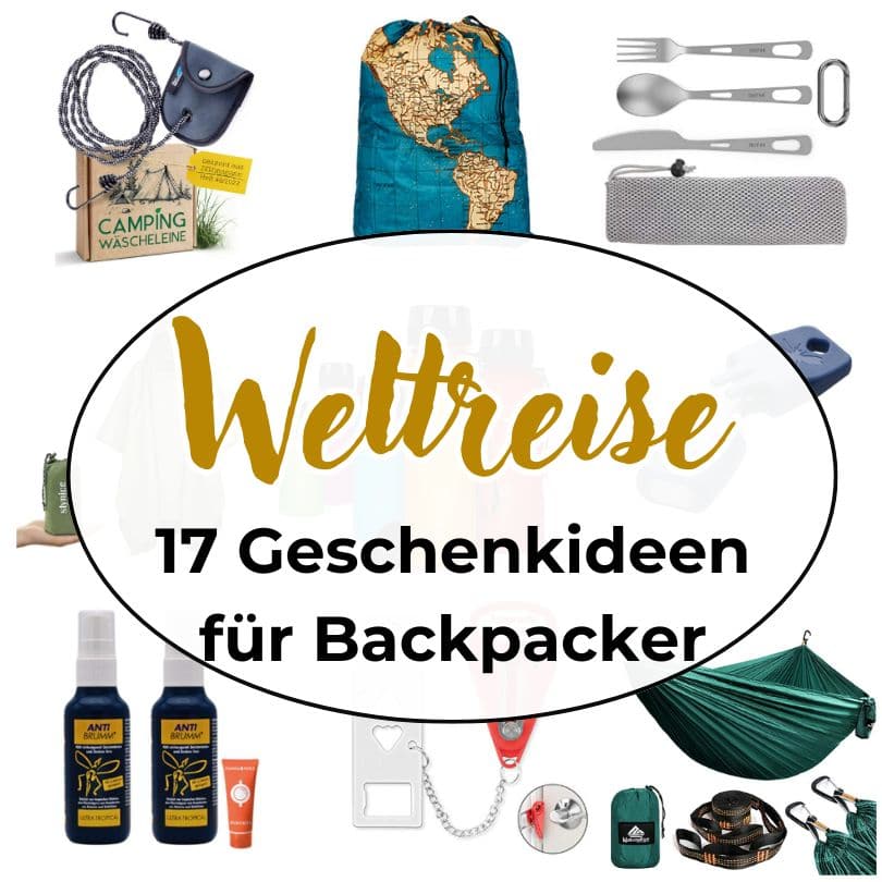 Geschenke für Backpacker & Weltreise