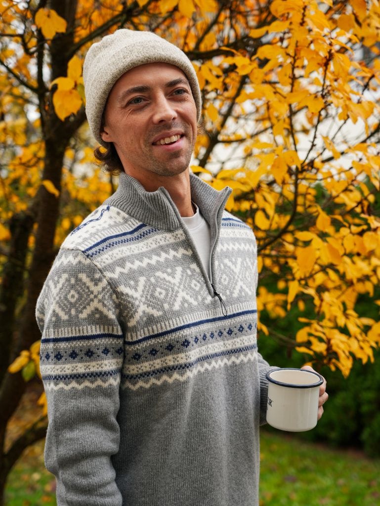 Testbericht: Nordic Sweater Herren Pullover mit Zip Kragen von Giesswein
