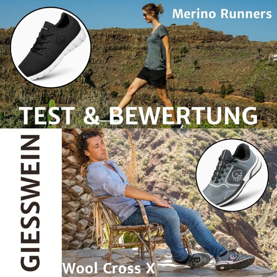 Test & Erfahrungsbericht zu den Schuhen von Giesswein: Merino Runners Damen und Wool Cross X Laufschuhe für Herren