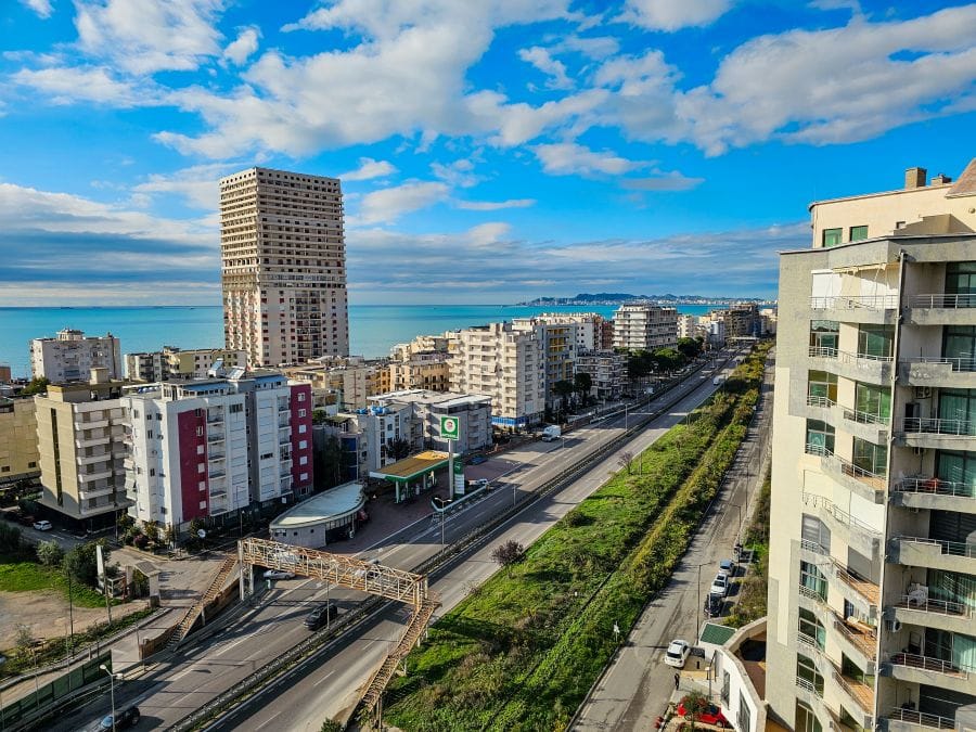 Der Stadtteil Golem, nahe Durres
