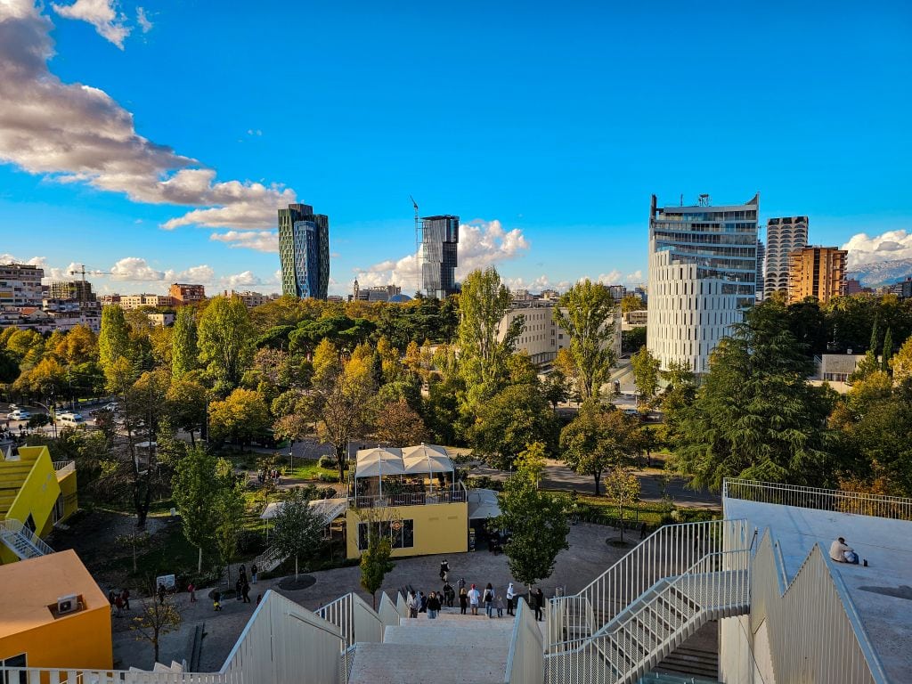 Die Stadt Tirana, Hauptstadt von Albanien
