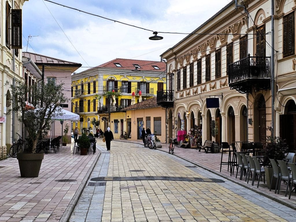 Die Altstadt von Shkodra in Albanien