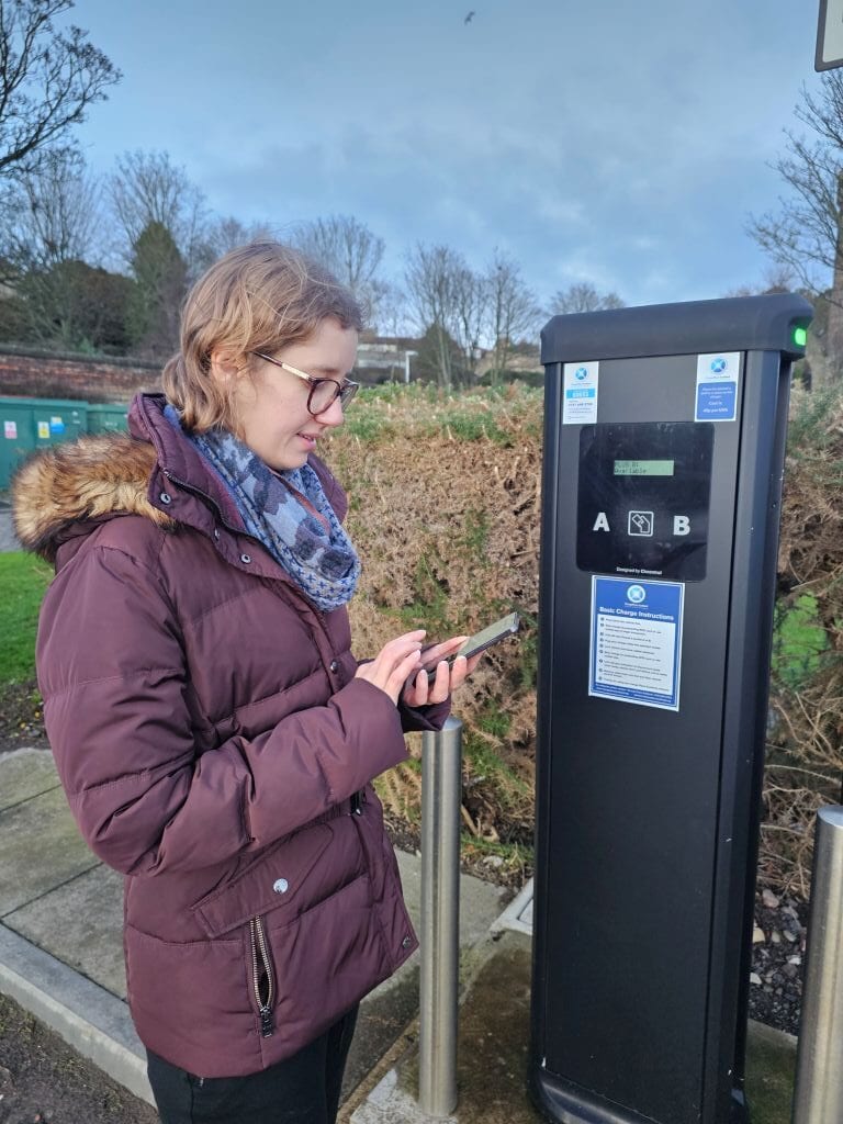 Ladesäule von Charge Place Scotland für E-Autos