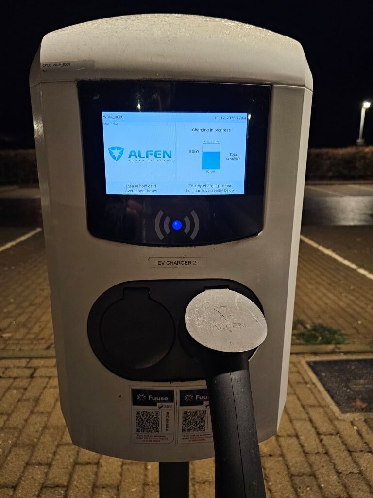 Ladesäule in Schottland vom Anbieter SSE