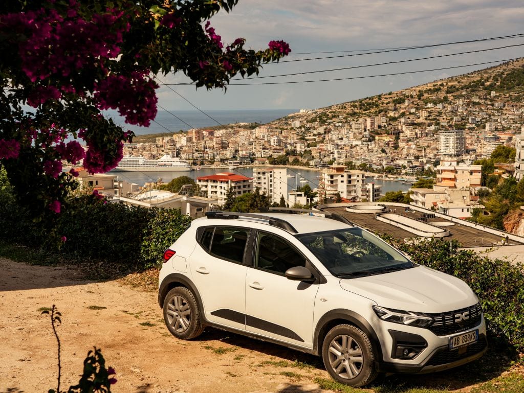 Unser Mietwagen in Saranda