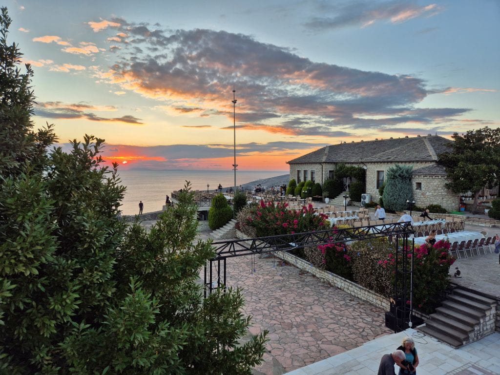 Innenhof der Burg von Saranda