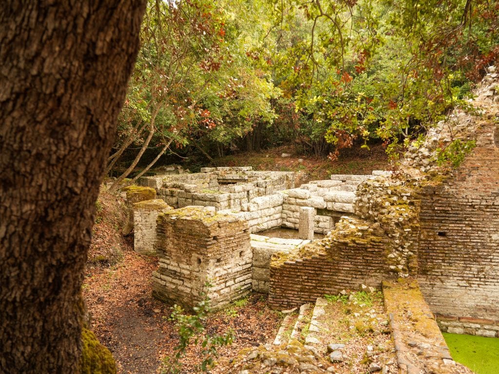 Ausgrabungsstätte Butrint in Albanien, nahe Saranda und Ksamil