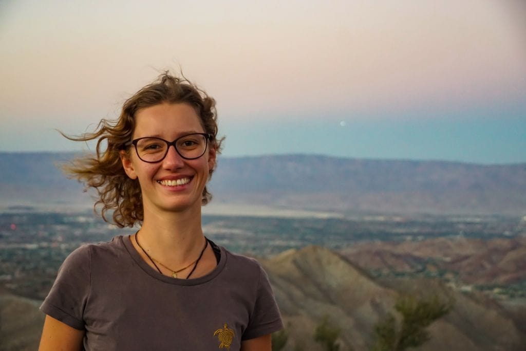Am Coachella Valley Vista Point nahe Palm Springs