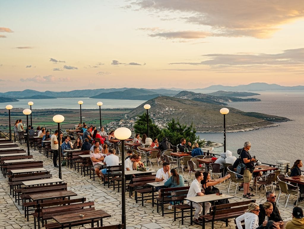 Restaurant auf der Burg von Saranda