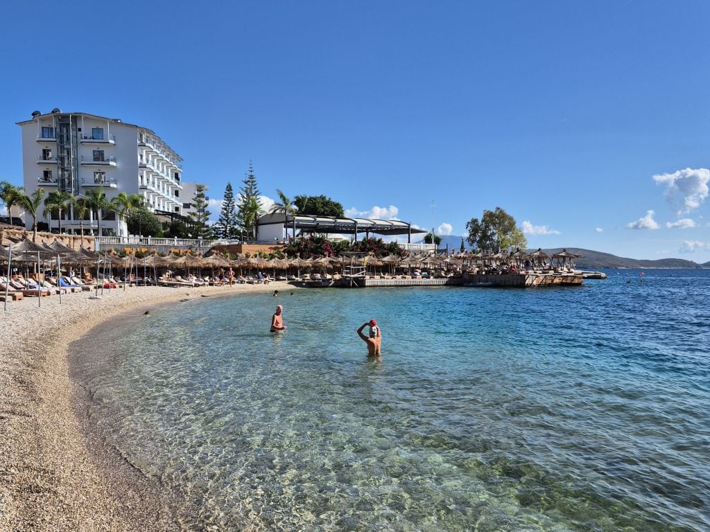 Unser Strandgeheimtipp in Saranda, nahe des Hotel Apollon