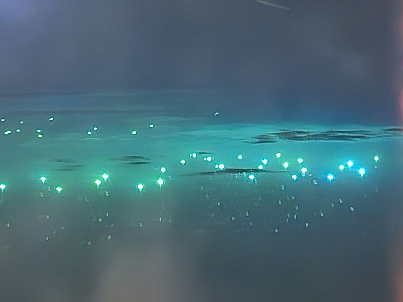 Landeanflug über Phuket bei Nacht