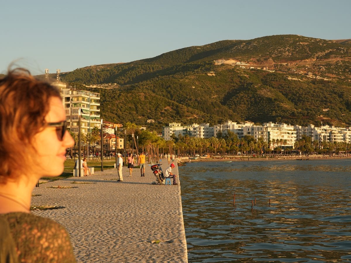Blick auf die Lungomare von Vlora