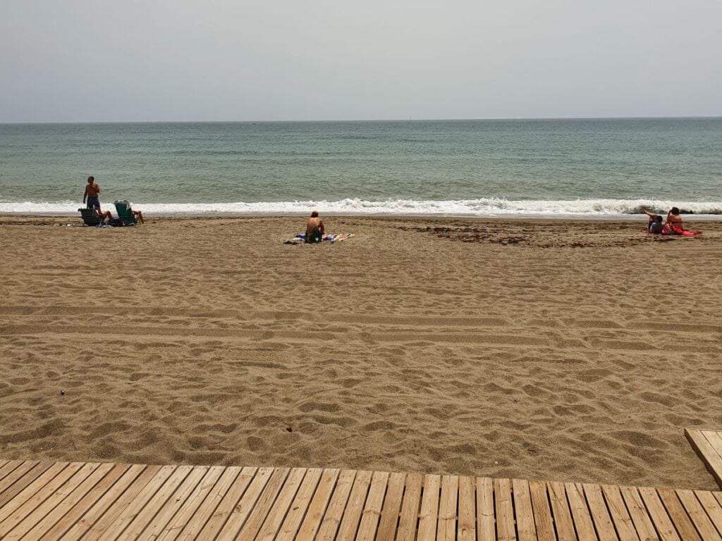 Badestrand von Fuengirola in Andalusien