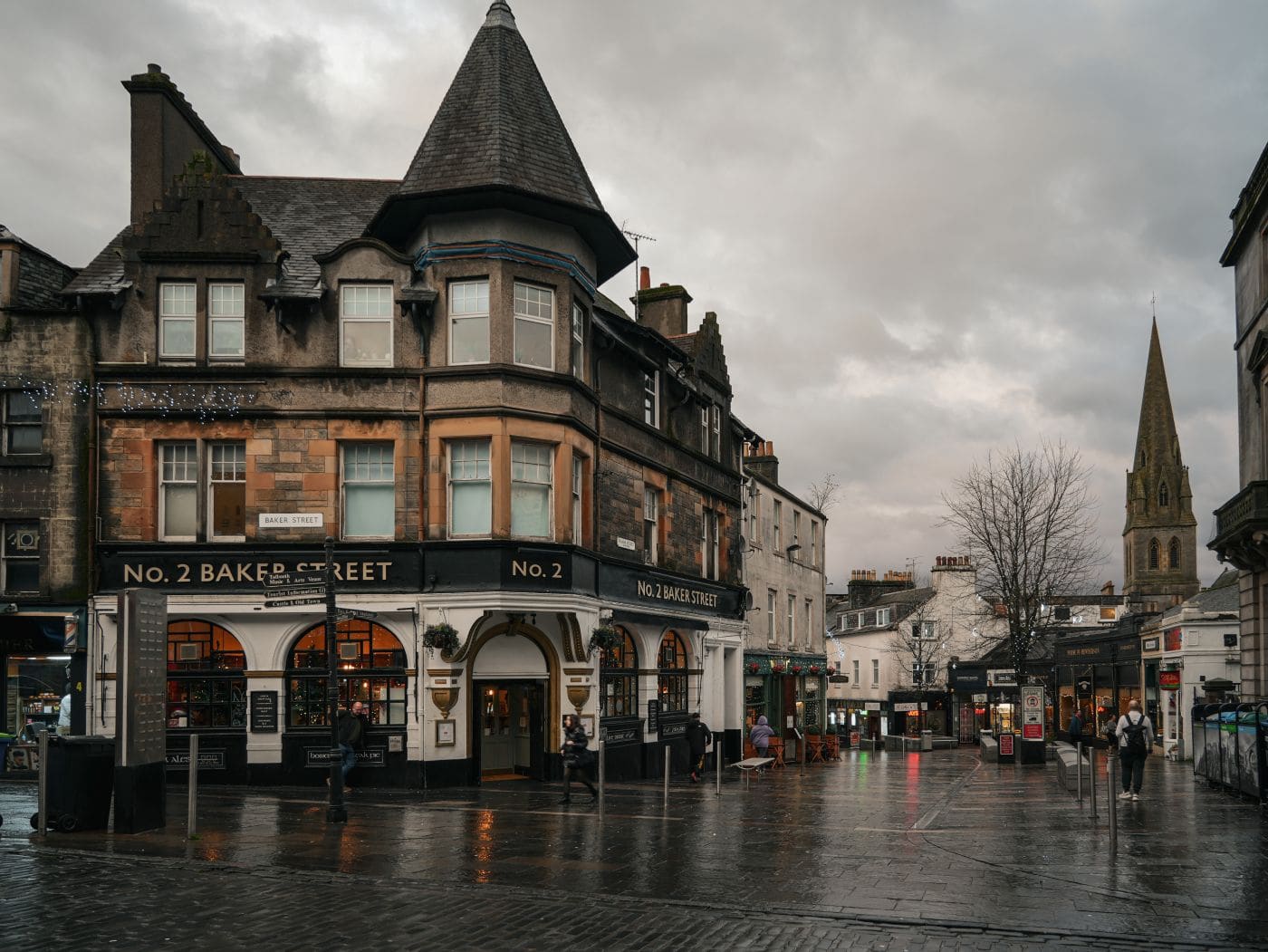 Die Innenstadt von Stirling in Schottland