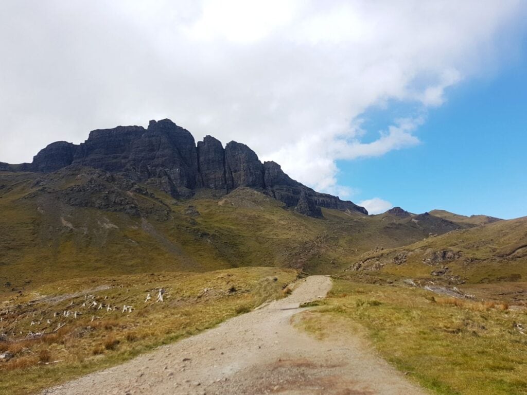 Berge von Trotternish auf der Isle of Skye beim Old Man of Storr