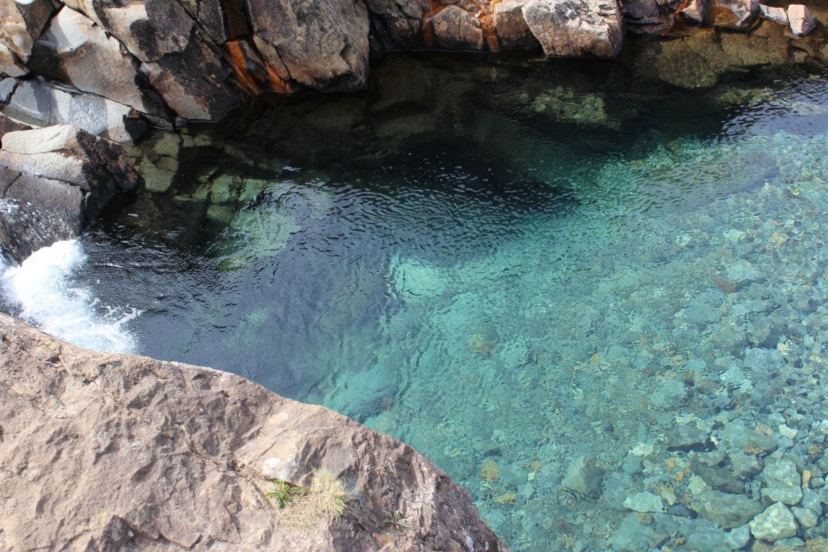 Wasser an den Fairy Pools auf der Insel Skye