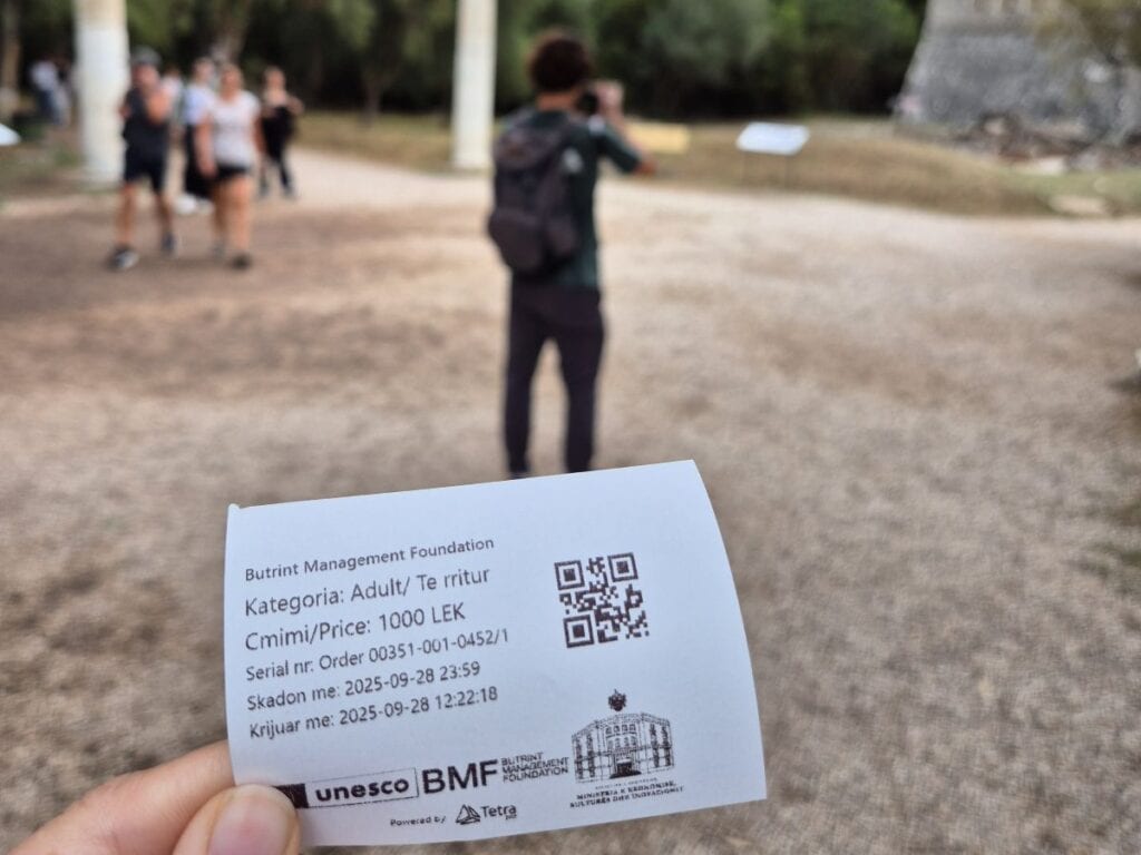 Eintrittsticket zu Butrint