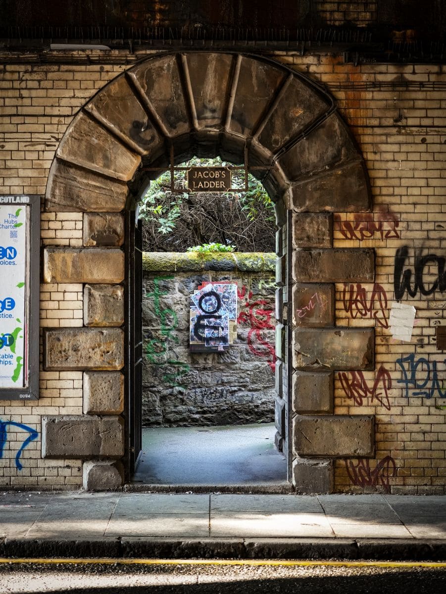 Eingang zur Jacobs Ladder in der New Street