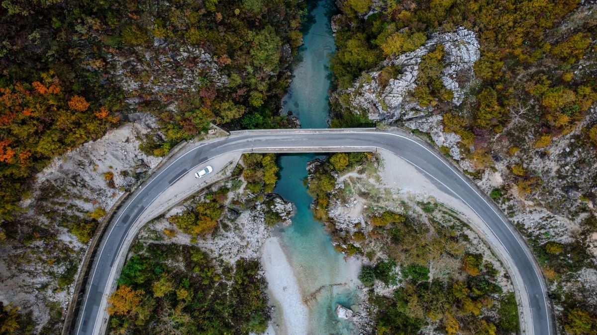 Die Streijt Brücke am Eingang zum Valbona Tal
