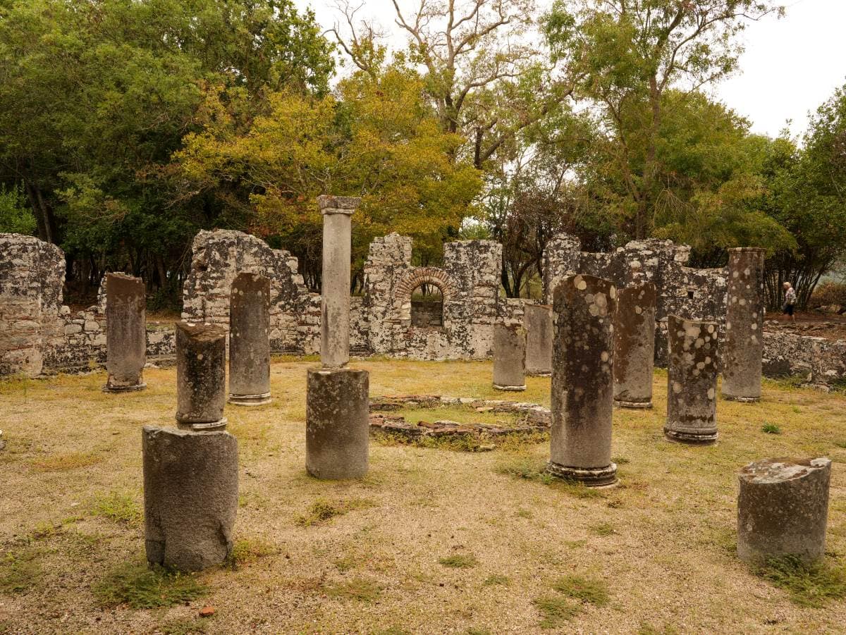 Mosaik-Taufkapelle/ Baptisterium in Butrint