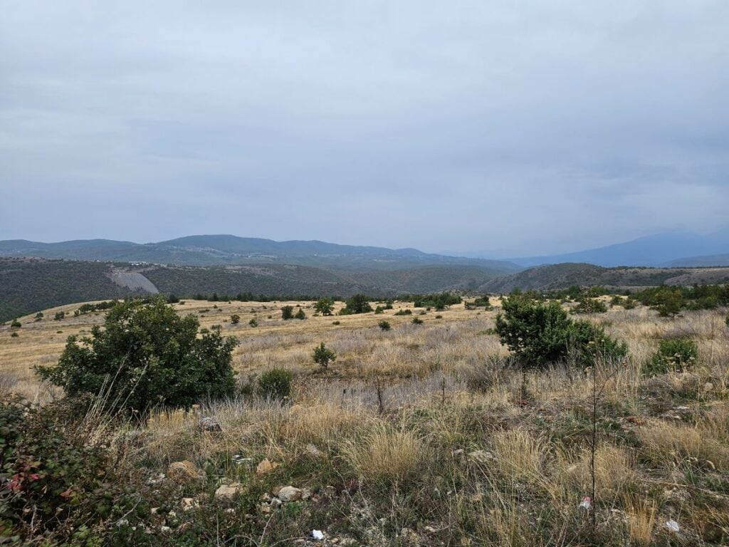 Steppenartige Vegetation im Nordosten Albaniens
