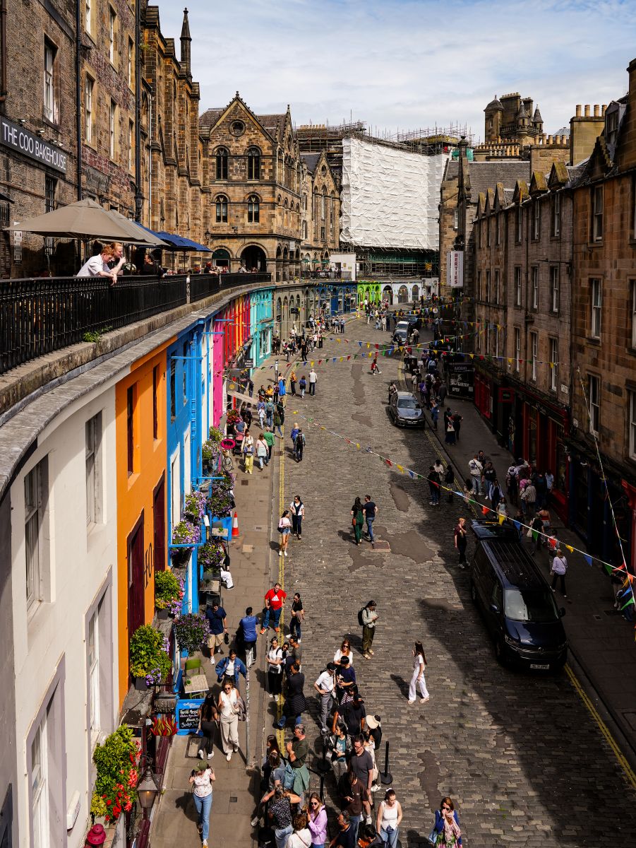 Ausblick von der Victoria Terrace in Edinburgh