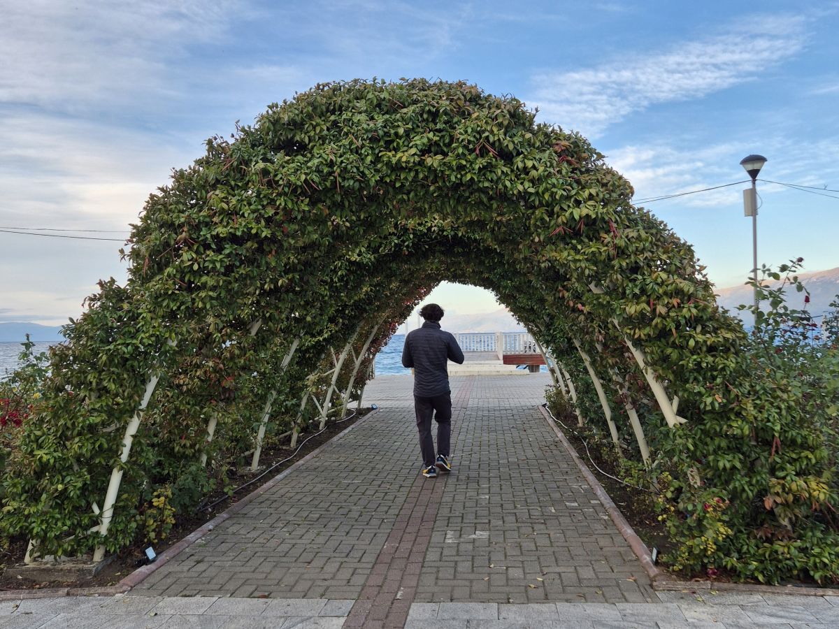 Rosenbogen in Pogradec