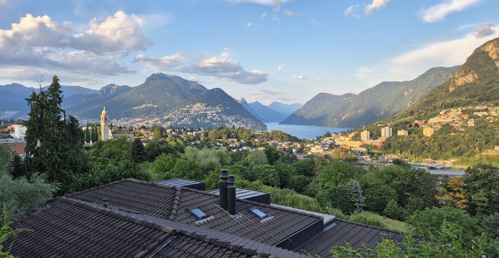 Ausblick von Montagnola auf den Luganersee