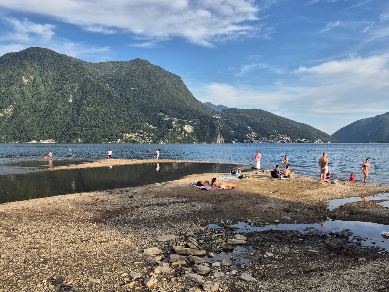 Öffentliche Badestelle im Parco Ciani in Lugano