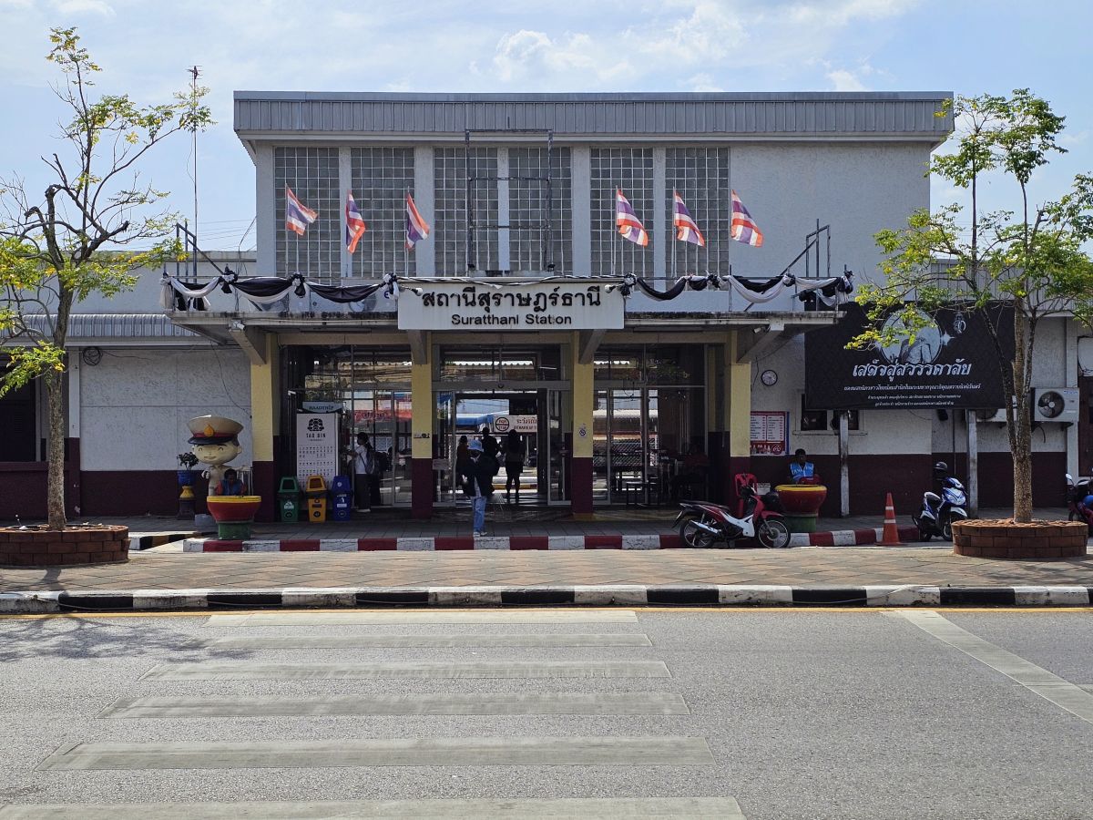 Bahnhof in Surat Thani, Thailand
