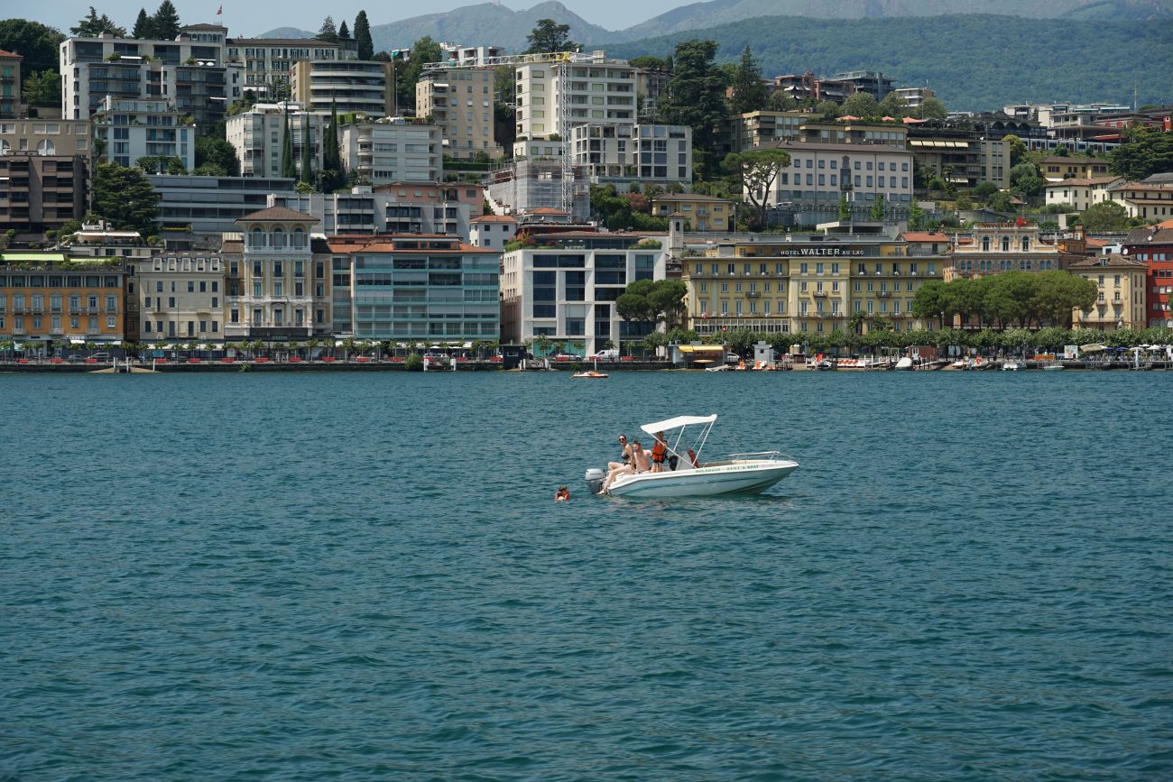 privates Boot mieten auf dem Luganersee