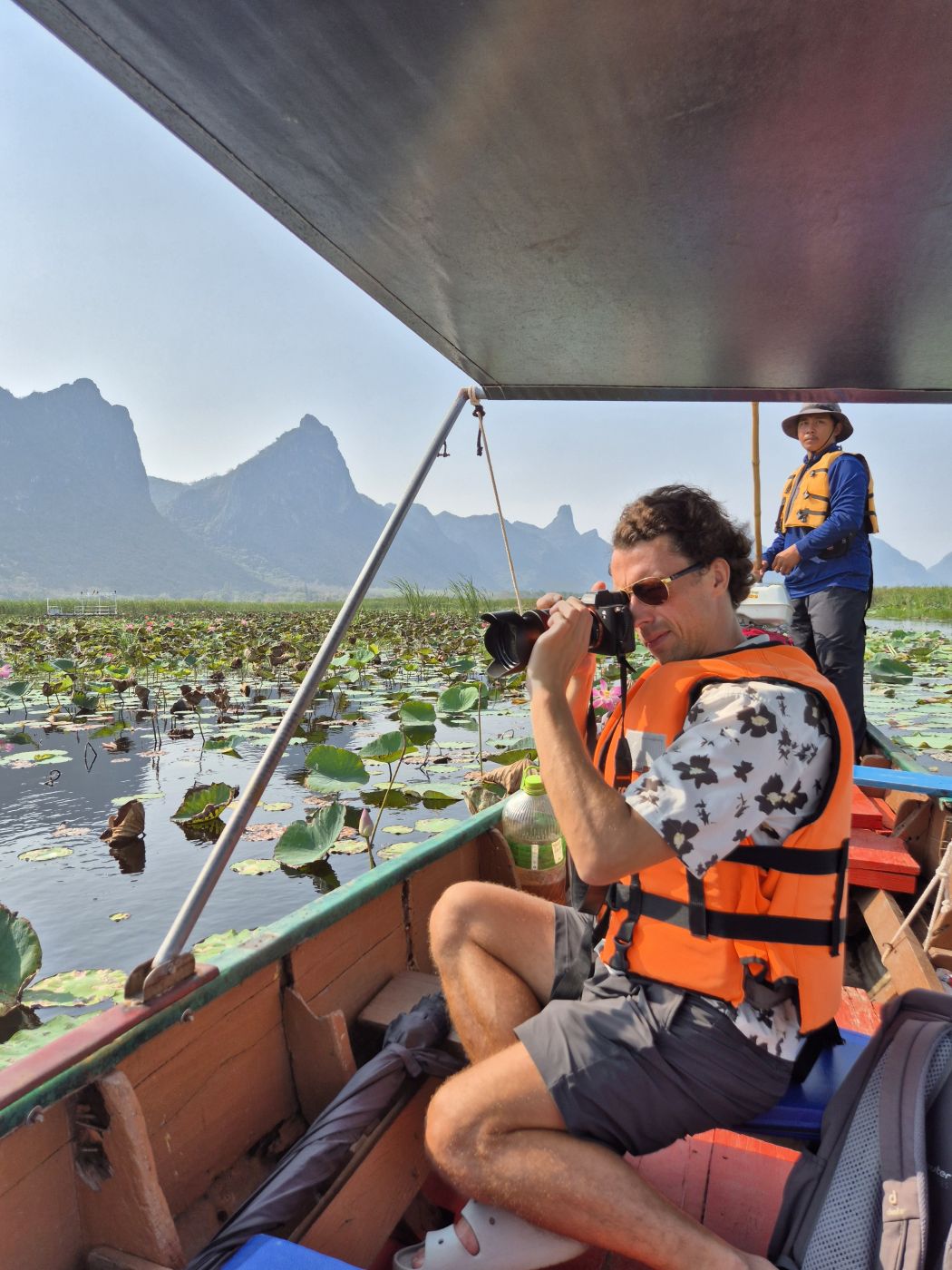 Bootsfahrt im Khao Sam Roi Yot Nationalpark bei Bueng Bua