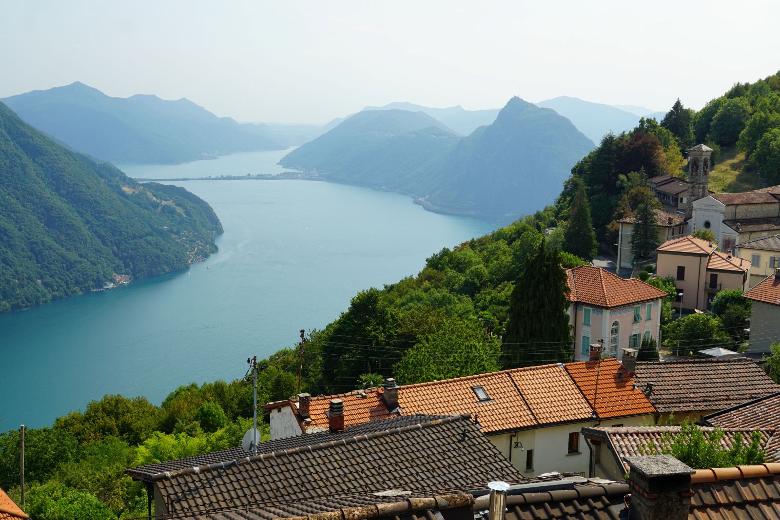 Ausblick von Bre auf den Luganersee