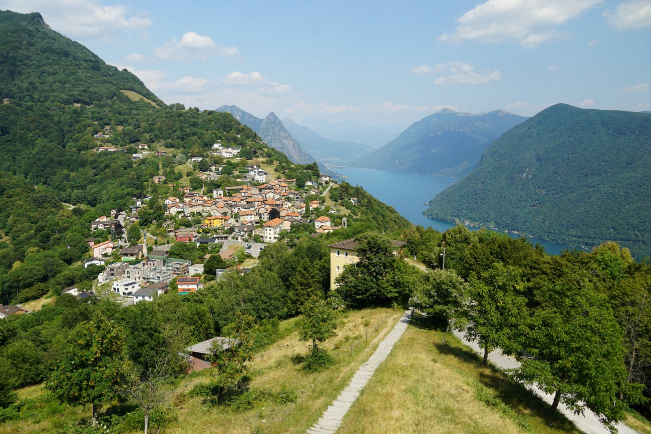 Das Dorf Bre, nahe Lugano