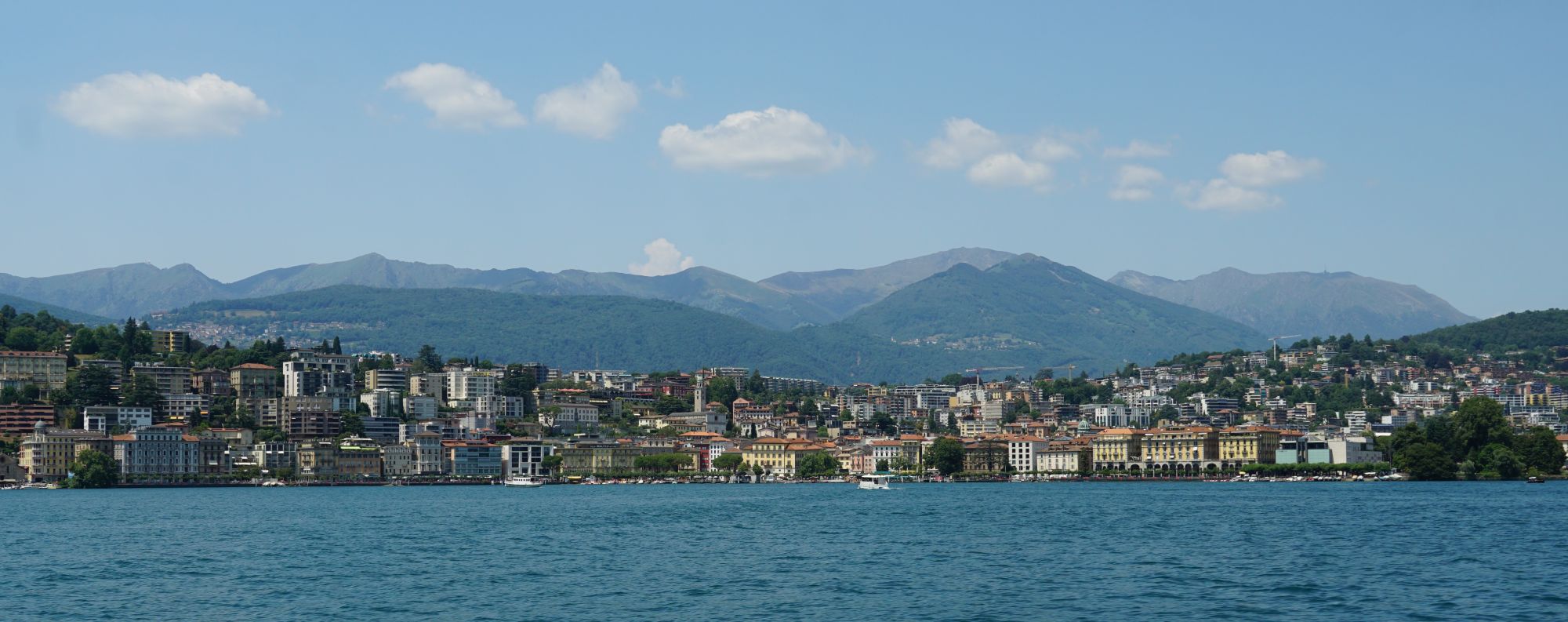 Panoramafoto von Lugano