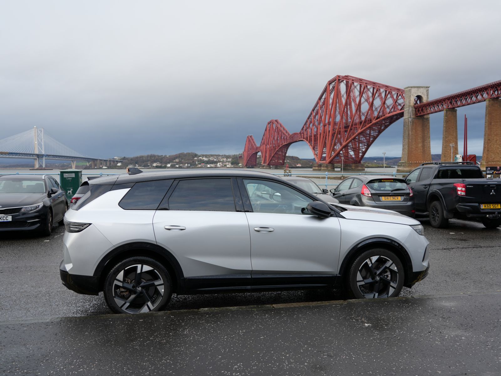 Unser Mietwagen in Edinburgh, Brücken von Queensferry