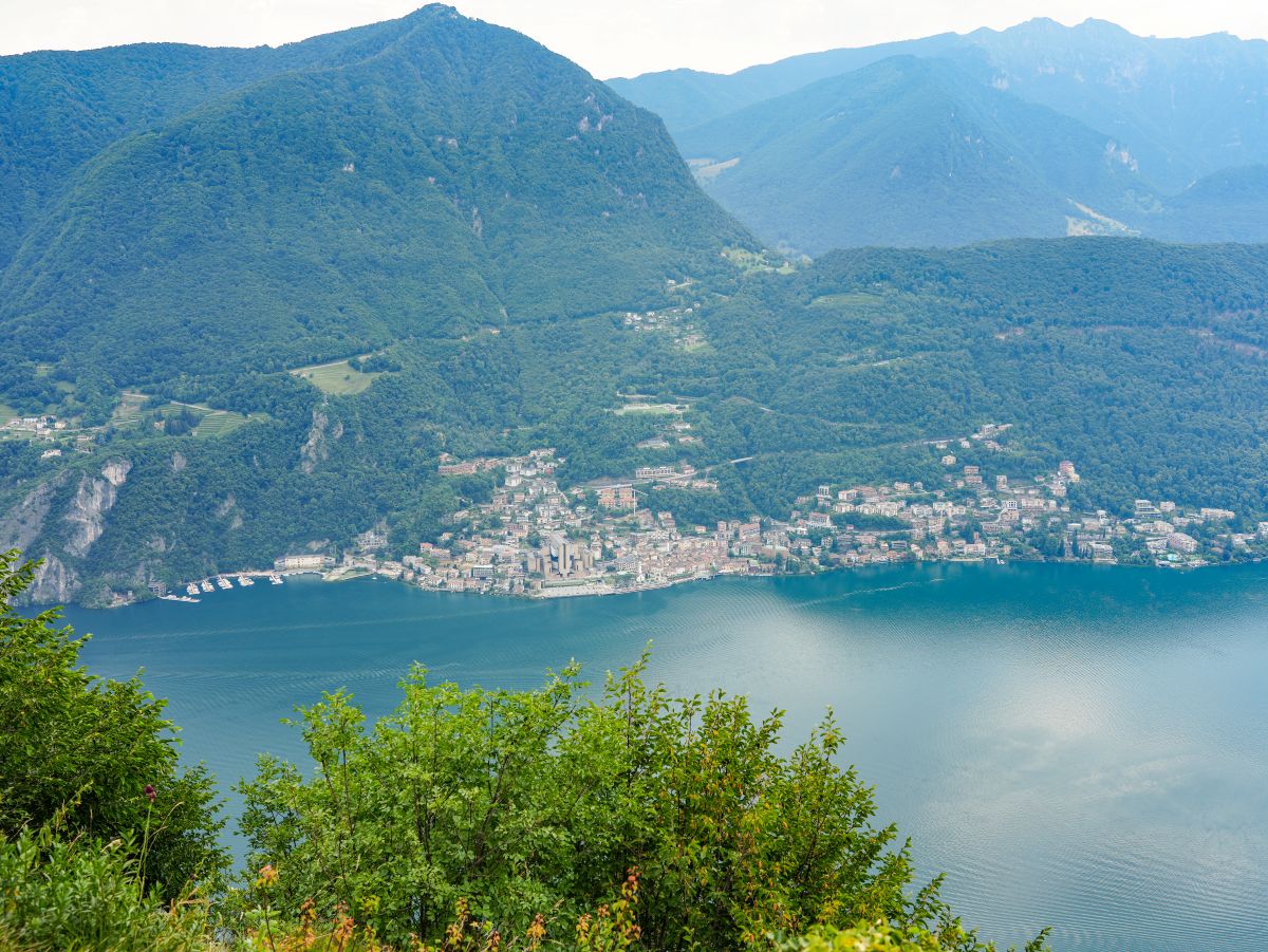 Blick auf Campione vom Monte San Salvatore