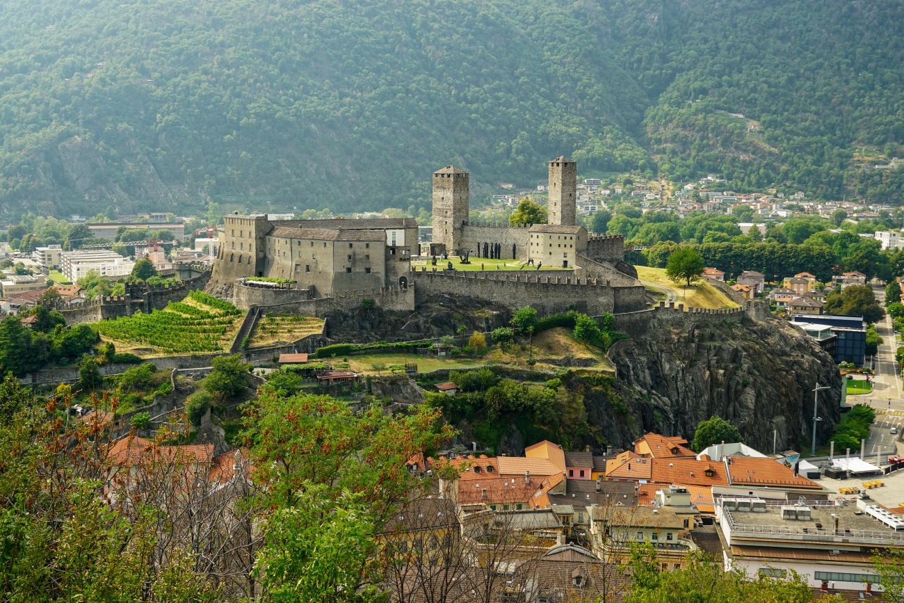 Blick auf Castel Grande