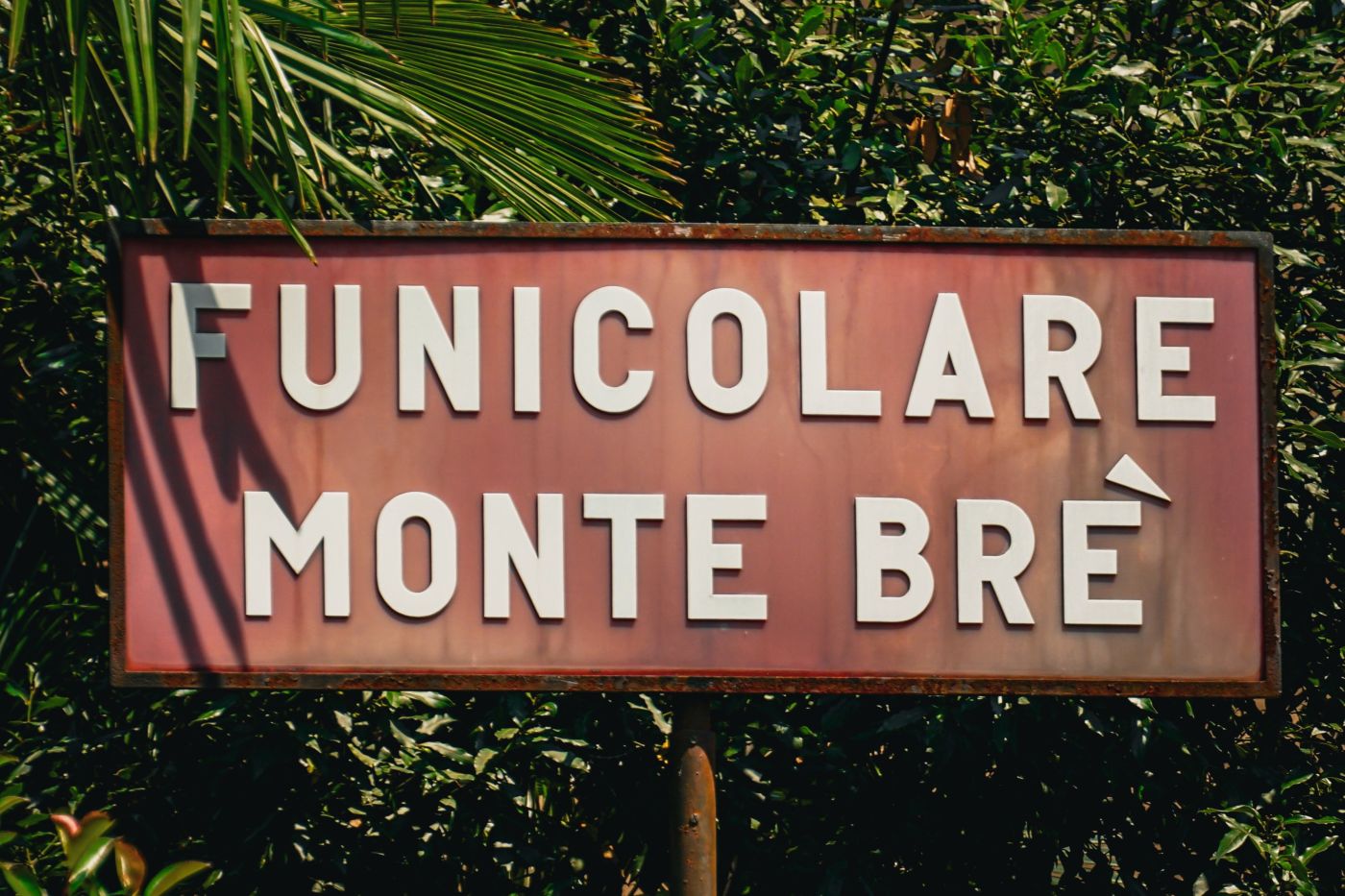 Schild: Funicolare Monte Brè