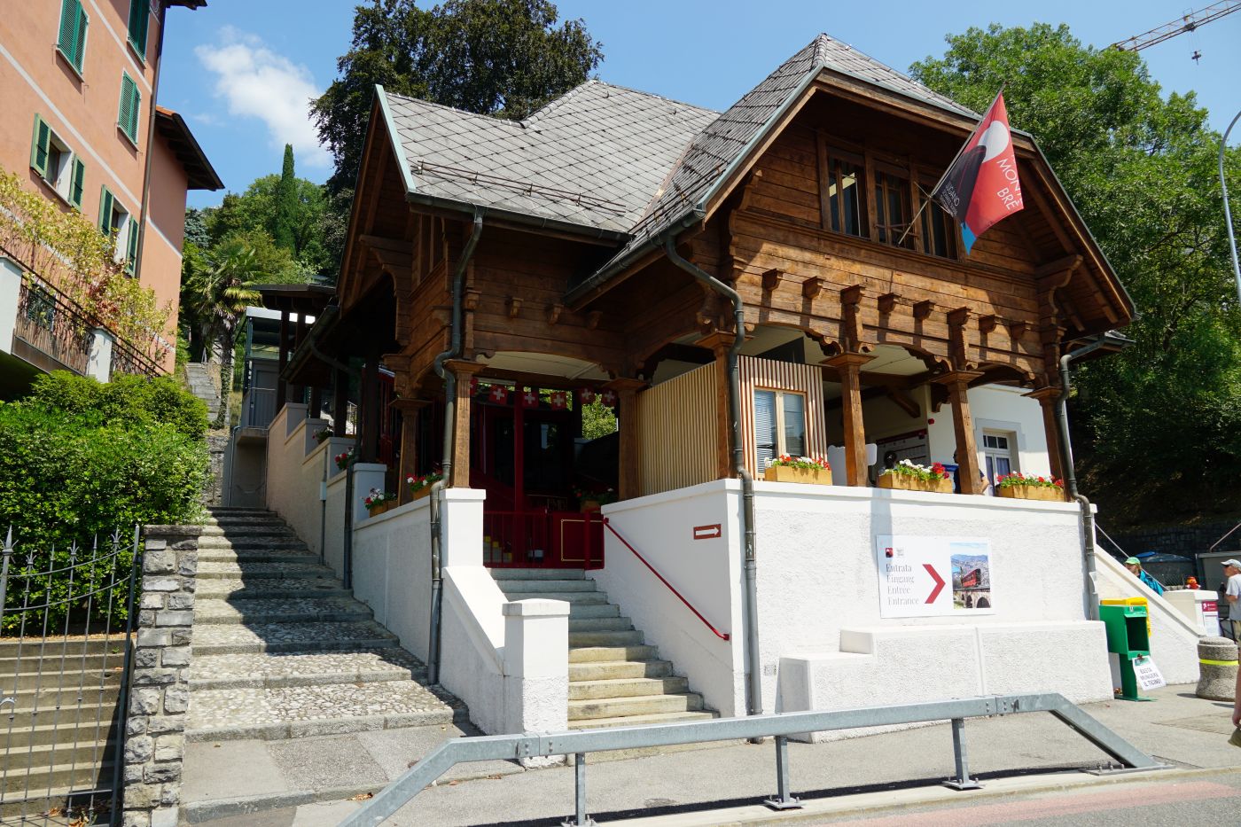 Station der Funicolare auf den Monte Bre in Ruvigliana