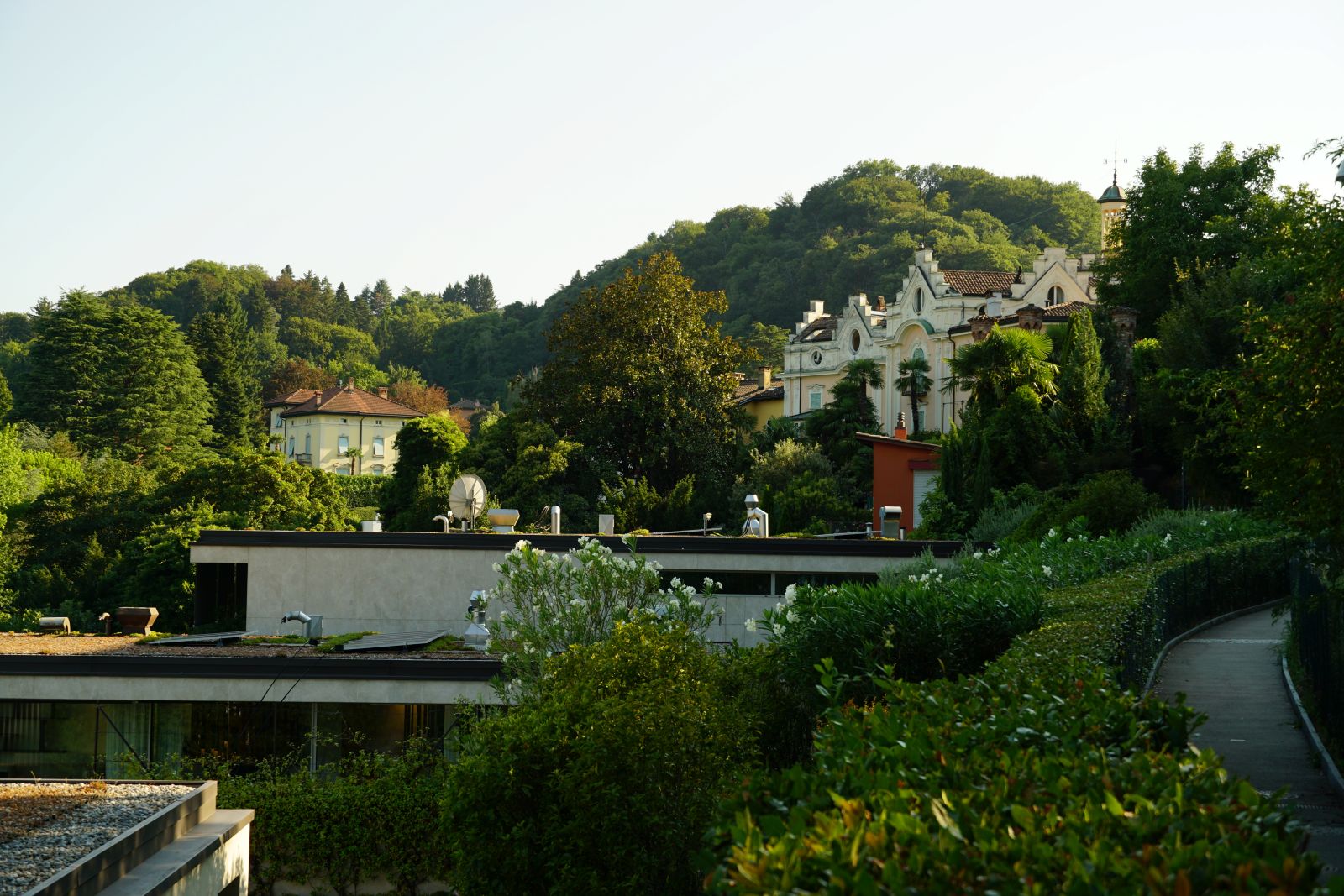 Hermann Hesse Weg in Montagnola, Blick auf Casa Camuzzi
