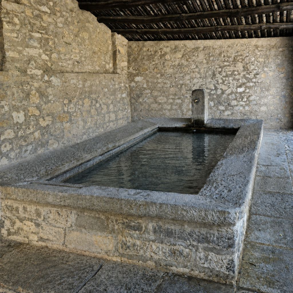 Alter Waschbrunnen in Brè