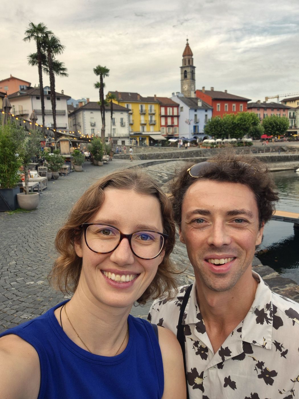 Theresa und Chris von Reisekröten, in Ascona am Lago Maggiore