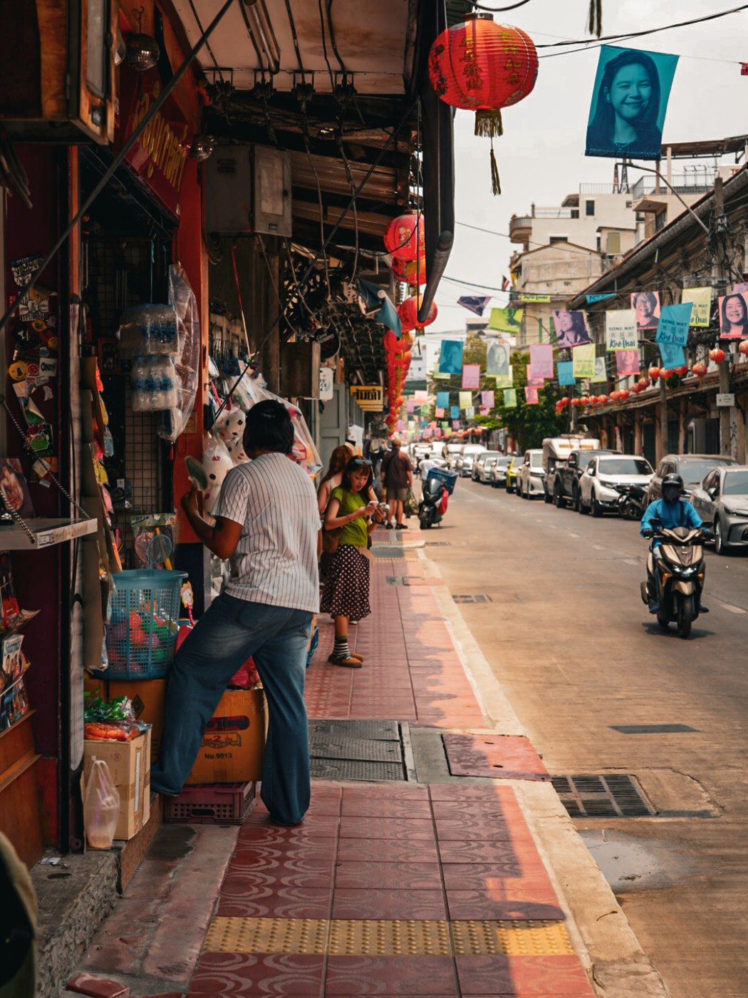 Auf der Song Wat Road in Bangkok Chinatown