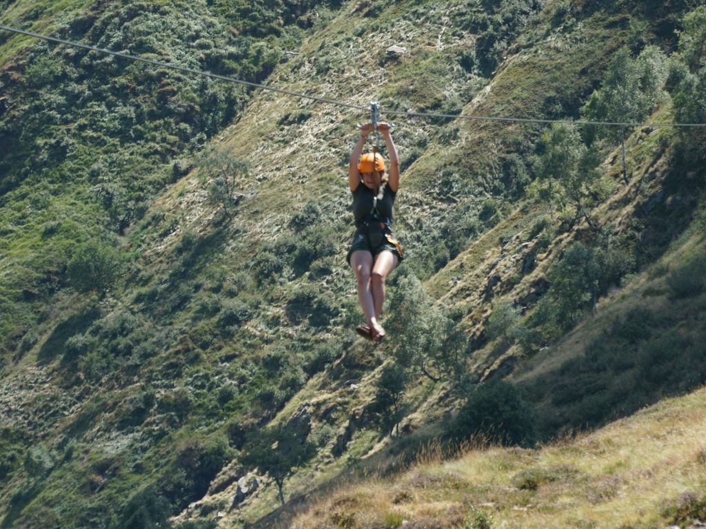 Zipline auf dem Monte Tamaro