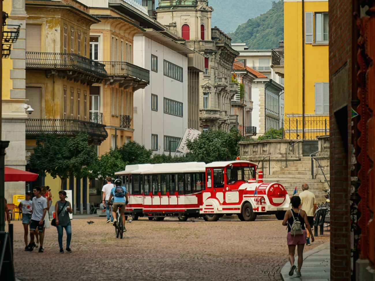 Die kleine Bimmelbahn in Bellinzona