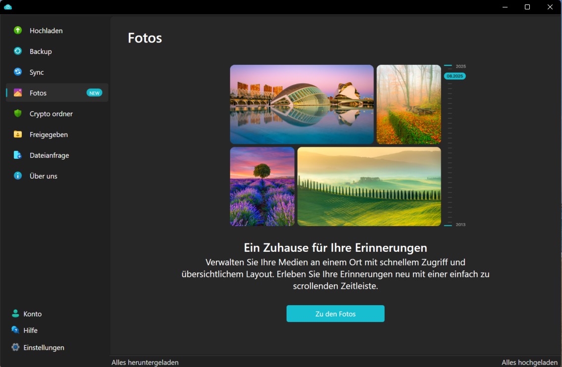 pCloud Photos: ein nützliches Programm, um Bilder in der Cloud schneller zu finden